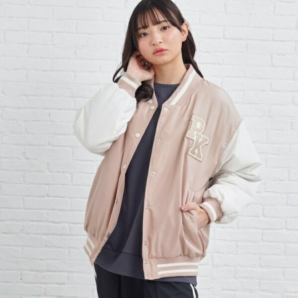 ナイロンスタジアムブルゾン／ピンクラテ（PINK-latte）のサムネイル