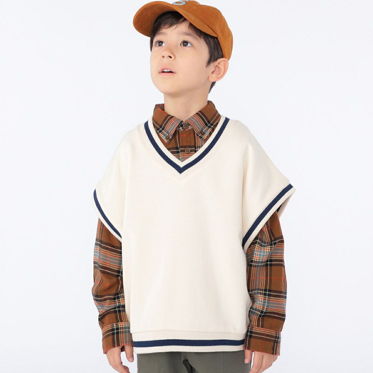 SHIPS KIDS:100〜140cm / スウェット ベスト／シップス（SHIPS）