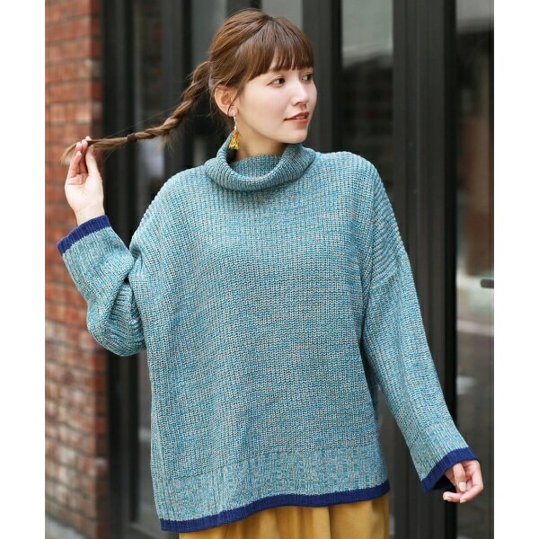 [型番：MWJBB023] ■デザイン カラフルなミックスカラーの編地がポイントの一枚です。 落ち着いた雰囲気を持ちながらも、明るめのカラーリングで寒い季節も鮮やかに彩ります。 ボリューミーなタートルネックは小顔効果と、暖かさもキープしてくれて一石二鳥♪ 袖と裾の配色が程よくアクセントになっています◎ ■サイズ感 レディースフリーサイズ 身幅や袖幅など全体的にゆるっとした、やや大きめのサイズ感。 ■素材感 柔らかくて程よくもっちり感のある、ニット素材。 お家の洗濯機で洗えるので、お手入れが簡単です。 ■スタイリング デニムにあわせてカジュアルに、テーパードパンツに合わせて少しキレイめに。 ロング丈のスカートを合わせるのもオススメです♪ ■カラー ブルー/キャメル/オレンジ ■洗濯表示 --------------------------------- 透け感：透けない 伸縮性：あり 裏地 ：なし 光沢 ：なし 生地の厚さ：厚手 ポケット：なし --------------------------------- ・この製品はご家庭の洗濯機で洗えます。 ・裏返しにして洗濯ネットを使用して下さい。 ・中性洗剤を使用して30度以下で洗って下さい。 ・お洗濯後は形を整えて、日陰で平干しをして下さい。 ・多少縮んだりしますが中温のアイロンで整えて下さい。 ・ピリング（毛玉）が発生することがありますが、素材の特性ですのでご了承下さい。 ※詳しくは付属のタグをご確認くださいませ。 ※布製品は生地の裁断位置により、同じ商品・カラーでもお色や柄の出方が異なる場合がございます。※モデル着用写真は光の加減で色差がある場合がございます。※白背景の商品画像が実物に近い色味となっております。■カラー：ブルー、キャメル、オレンジFREE:バスト141cm着丈67cm袖丈39cm肩幅71cm※(　)で表記されている数字はヌードサイズです。ヌードサイズとは衣服を身につけない身体のサイズです。お客様ご自身の身体サイズと比較してお選びください。 ■素材： アクリル100％ ■お手入： &nbsp;&nbsp;>>商品のお取り扱い方法 ■原産国： 中国（企画・デザイン 日本/チチカカ）ウォッシャブルカラーミックスニットプルオーバー／チチカカ（titicaca）ブルーキャメルオレンジ画面上と実物では、多少色具合が異なって見える場合がございます。