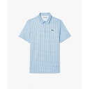UVカット ミニマム総柄プリント 比翼仕立て ウルトラドライ ゴルフポロシャツ/ラコステ(LACOSTE)