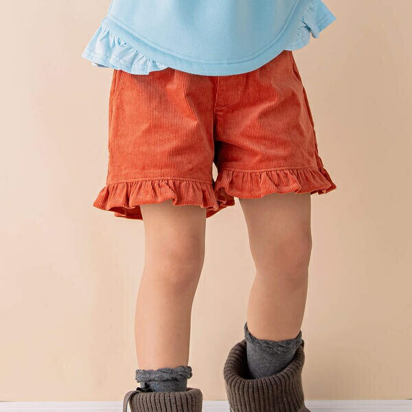コールテンフリルショートパンツ(90~130cm)／ノイユ エーム ベベ（Noeil aim BeBe）