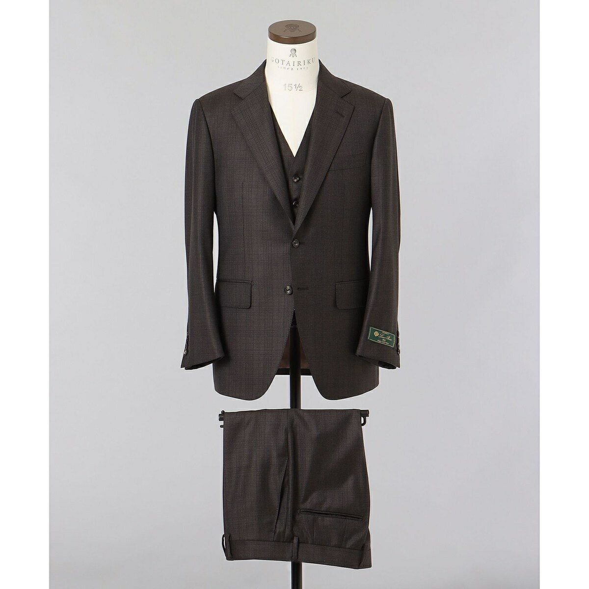 【Loro Piana Fabri】365 3ピーススーツ/五大陸(gotairiku)