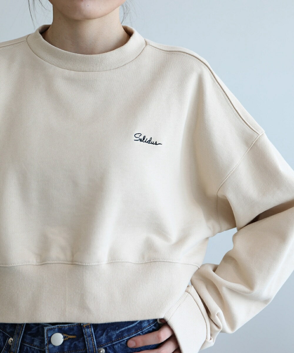 バックリボンデザインオーバーショートスウェット／アイモハ（aimoha）