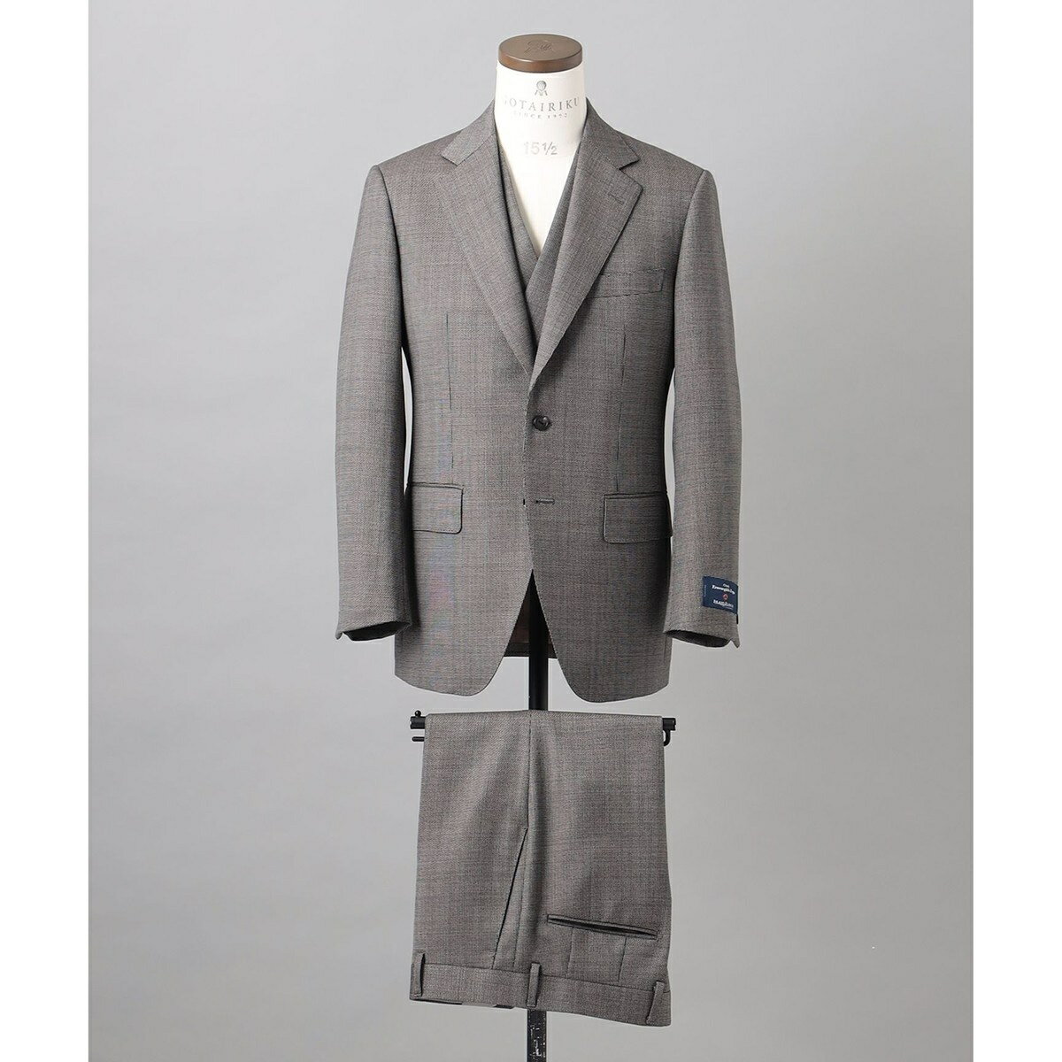 五大陸 【Ermenegildo Zegna】ISLAND FLEECE　3ピーススーツ／五大陸（gotairiku）