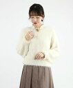 フィント 服 レディース 2way衿ぐりフェザーニットプルオーバ【洗える】／フィント（FINT）