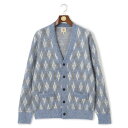 【WEB限定カラー有】モヘアヤーン アーガイルカーディガン/Jプレス(J.PRESS)