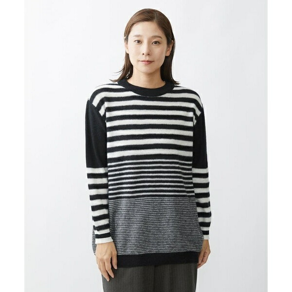 ボイルウールボーダーニット／ジャンニ・ロ・ジュディチェ（GIANNI LO GIUDICE）