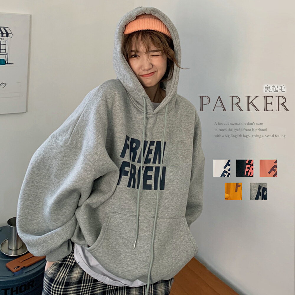 カレッジロゴパーカー裏起毛レディース／ミニミニストア（miniministore）(4)