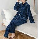 フランデランジェリー ルームウェア レディース ふんわり軽くて暖かいmemory fleece パジャマデザイン 「メモリーフリース」 上下セット／フランデランジェリー（fran de lingerie）