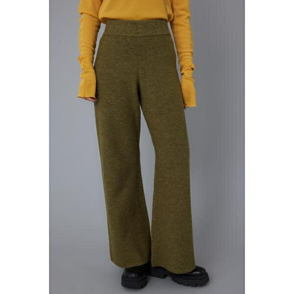 Knit flared pants/ヘリンドットサイ(HeRIN.CYE)