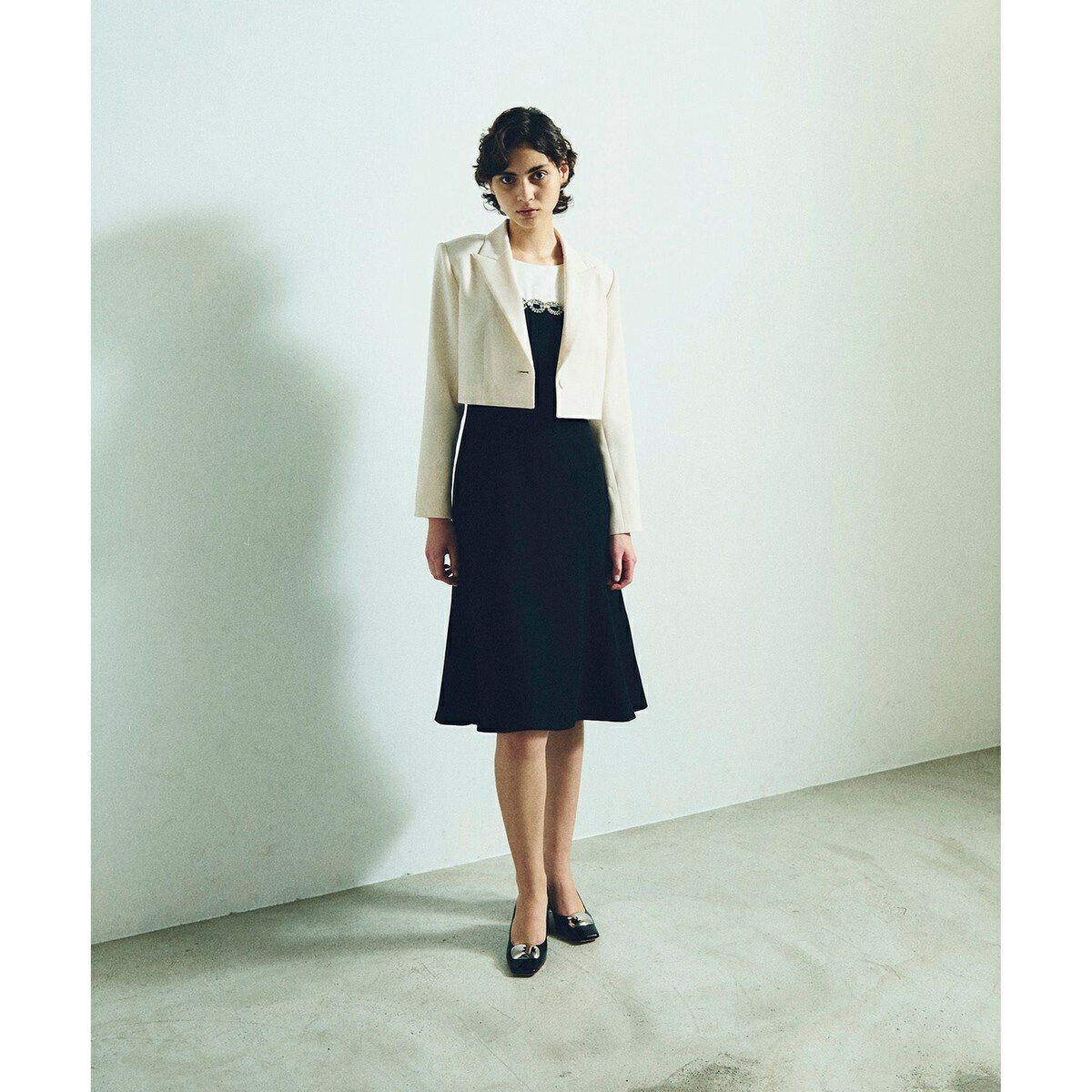 トリアセショート丈ジャケット／グレースコンチネンタル（GRACE CONTINENTAL）