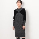 〔 TALLサイズ 〕 ブークレ杢ニット インターシャニットドレス/コムサ(COMME CA)