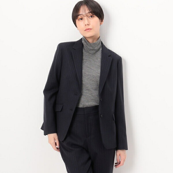 丸井(マルイ)楽天市場店の〔 Sサイズ 〕 【セットアップ対応】ウールストライプ シングルジャケット／コムサ（COMME CA）｜アングル3