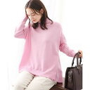 【ウール100/洗える】ハイネックAラインニットチュニック/MK ミッシェルクラン(MK MICHEL KLEIN )