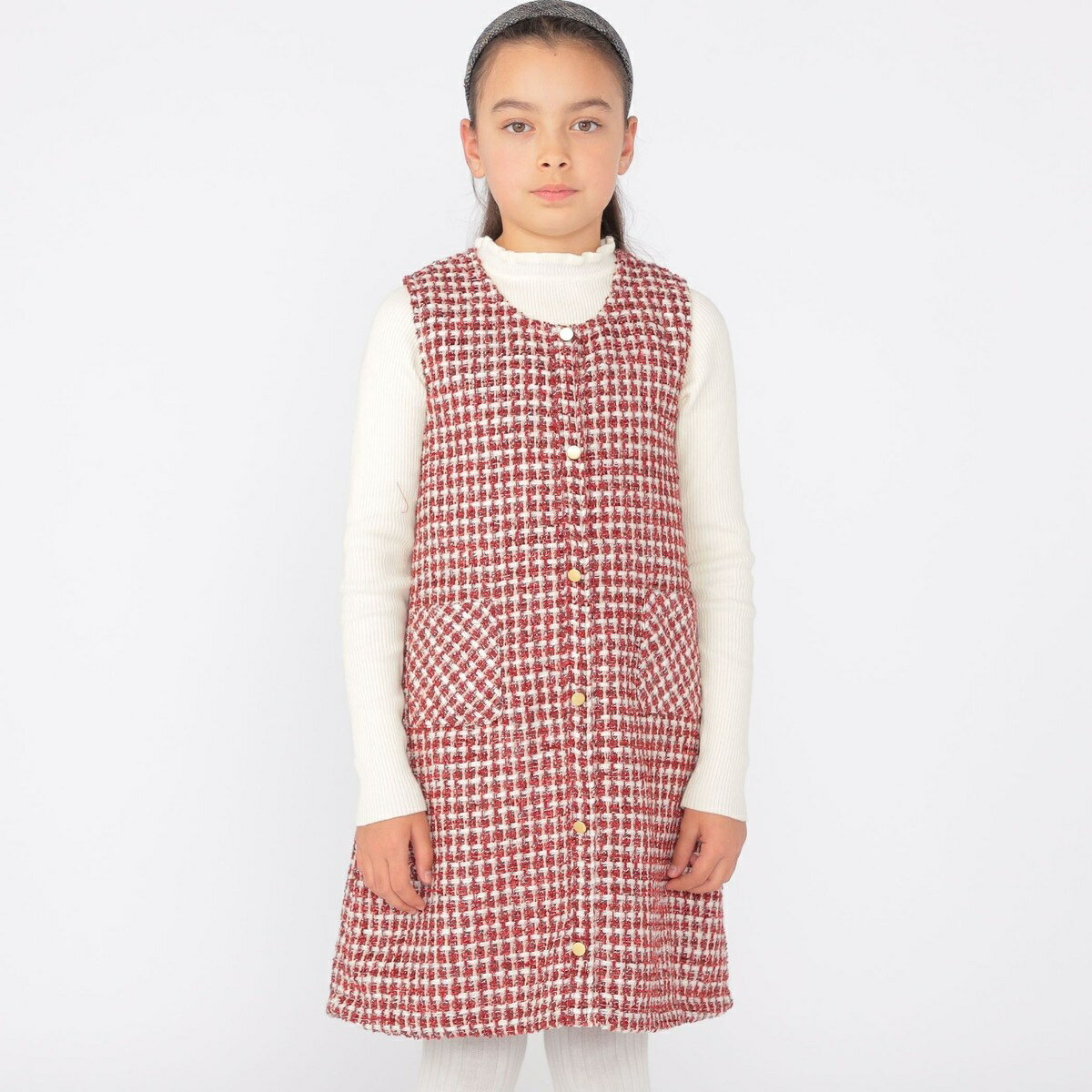 SHIPS KIDS:140〜150cm / ツイード ワンピース／シップス（SHIPS）