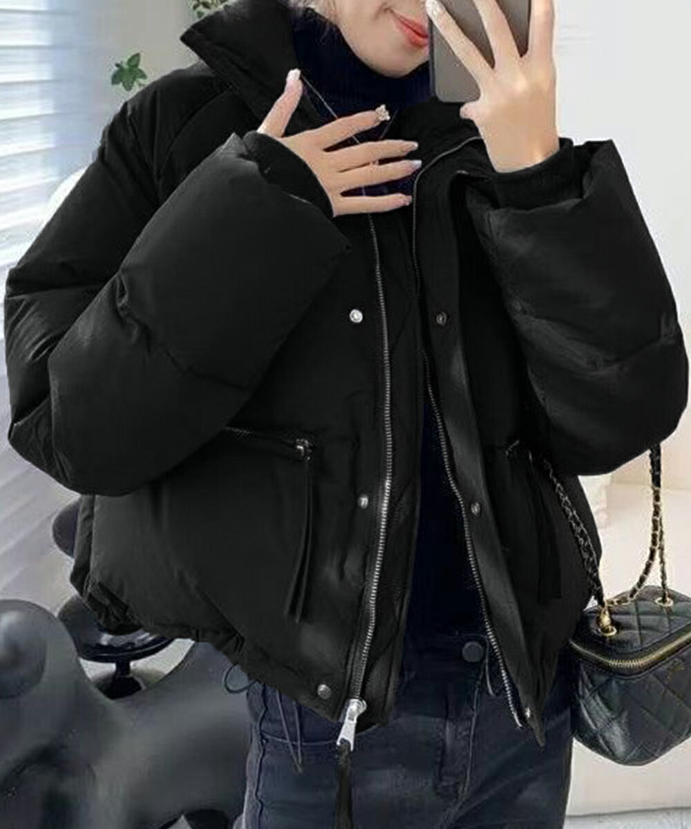 エコダウンジャケット 中綿ブルゾン 韓国／ミニミニストア（miniministore）