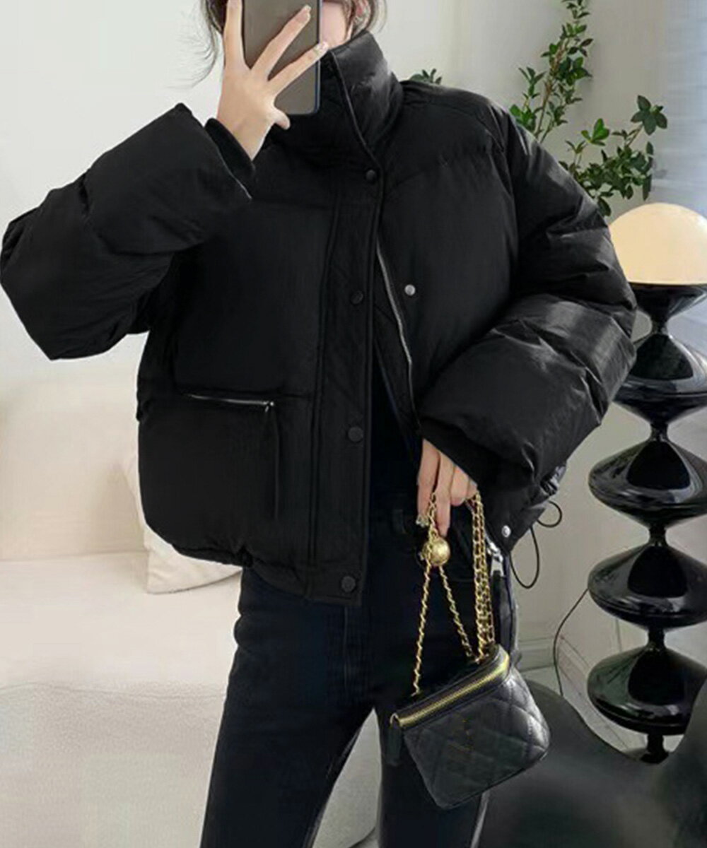 エコダウンジャケット 中綿ブルゾン 韓国／ミニミニストア（miniministore）