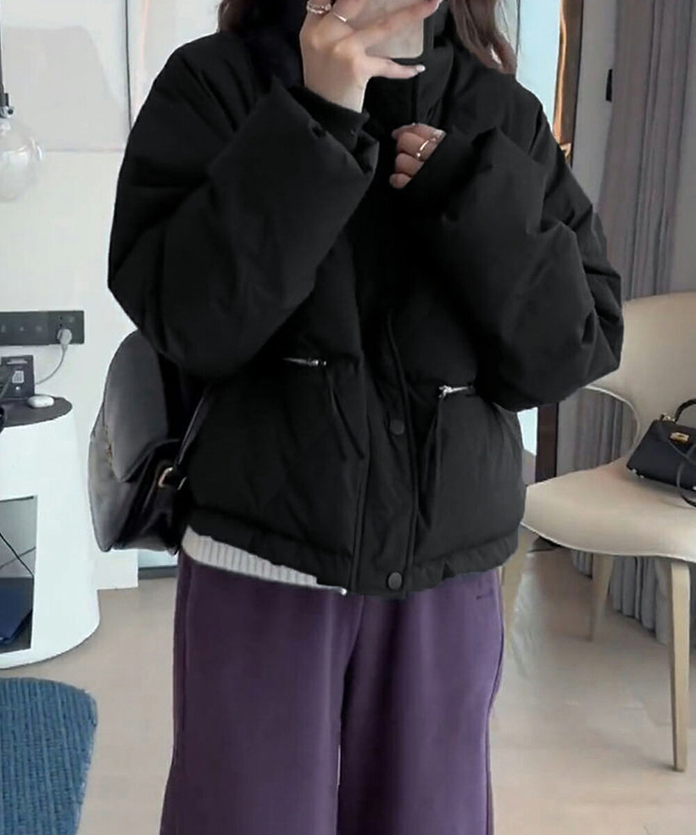 エコダウンジャケット 中綿ブルゾン 韓国／ミニミニストア（miniministore）