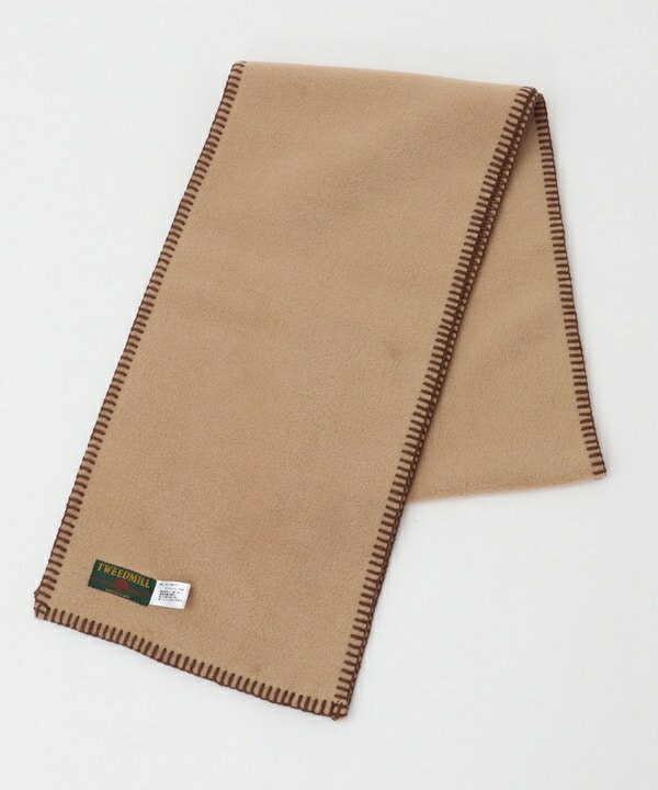 ツイードミル ブランケット 【TWEEDMILL（ツイードミル）】Fleece Scarf with blanket stitc／フューズ（FUSE）