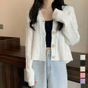 ケーブル編みニットカーディガン Vネック/ミニミニストア(miniministore)(4)