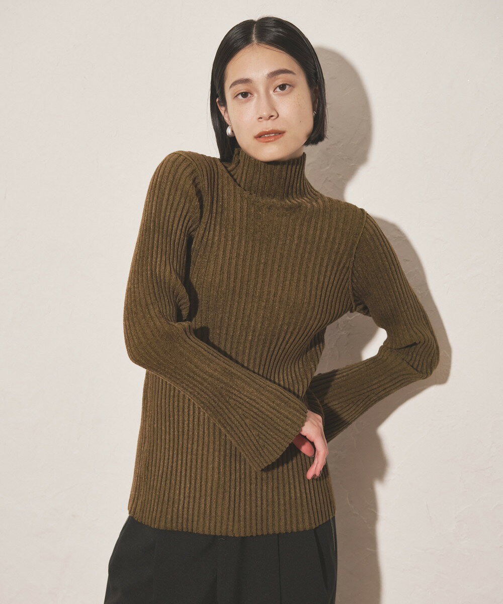 【Audrey and John Wad】モールヤーンワイドリブニットプルオーバー／オードリーアンドジョンワッド（Audrey and John Wad）