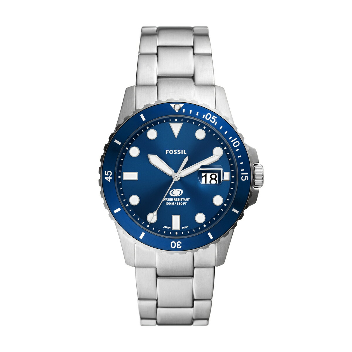 [型番:FS6029]機能的なデザインディテールが際立つロングセラーコレクション、FOSSIL BLUE DIVE。このダイバーズスタイルのタイムピースは、ステンレススチールの3連リンクブレスレット、幾何学的なインデックス、逆回転防止トップリングを備えた、精緻な作りが魅力です。■カラー：＊＊■ケースサイズ：径42mm 厚み11.2mm■ベルト幅：22mm※(　)で表記されている数字はヌードサイズです。ヌードサイズとは衣服を身につけない身体のサイズです。お客様ご自身の身体サイズと比較してお選びください。 ■素材： ■ケース素材：ステンレススチール■風防素材：ミネラルガラス■ベルト素材：ステンレススチール■仕様：クォーツ・10気圧防水 ■お手入： ムーヴでお買い上げの商品は電池交換1回無料（一部除外品有）・ブレスサイズ調整無料です。&nbsp;&nbsp;>>商品のお取り扱い方法 ■原産国：FOSSIL BLUE DIVE　FS6029／フォッシル（FOSSIL）＊＊画面上と実物では、多少色具合が異なって見える場合がございます。