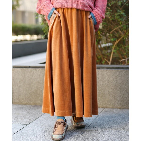 ウォッシャブル チロリベロアスカート(大きいサイズ)／チチカカ（titicaca）