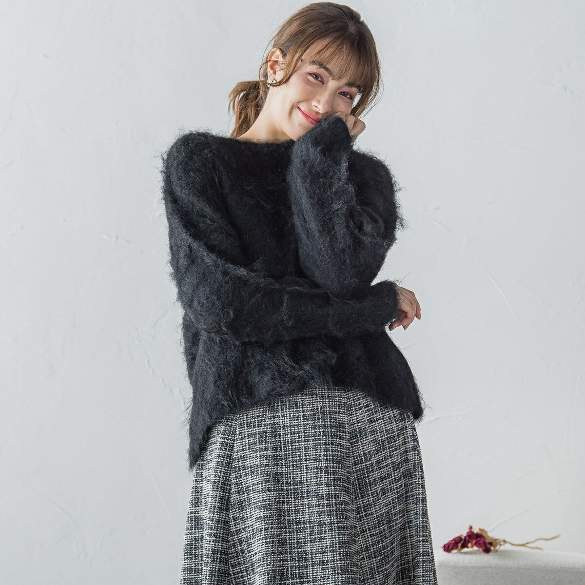 FLUFFYふわふわシャギーボートネックプルオーバー ≪手洗い可能≫／ケティ（ketty）のサムネイル