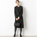 【WEB限定】【喪服】【洗える】Vネックジャケット&ワンピース/ブラックフォーマル/オールシーズン/フォルムフォルマ(form forma)