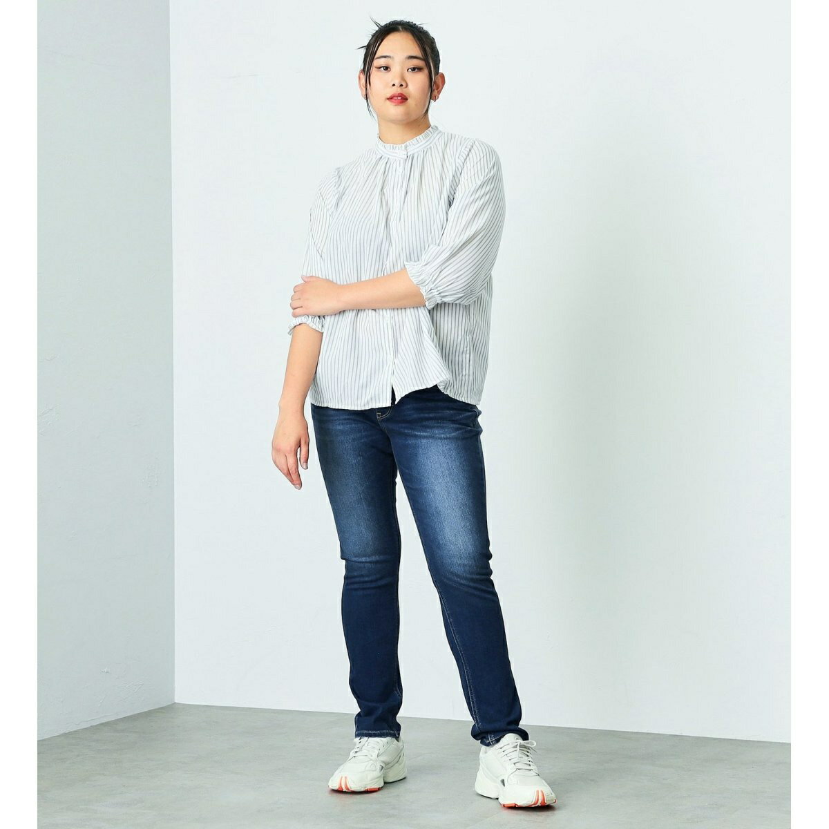 【大きいサイズ】C17 スキニーデニムパンツ／エドウィン（EDWIN）