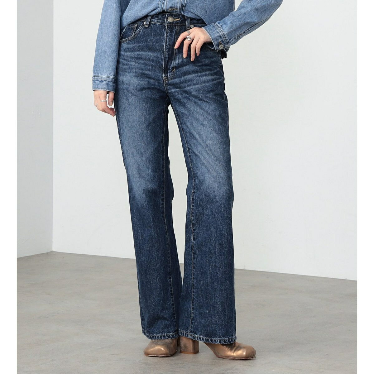 【GISELe WEB掲載】SOMETHING LISA ヴィンテージフレアデニムパンツ/サムシング(SOMETHING)