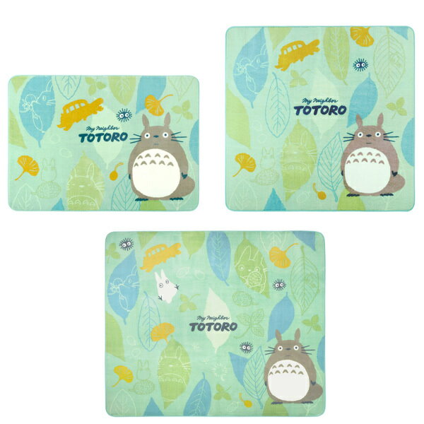 トトロが森の中で、パズルのようなデザインのボアラグマット(約180×180cm)/S.D.S (SenkoDesignStudio) [2]