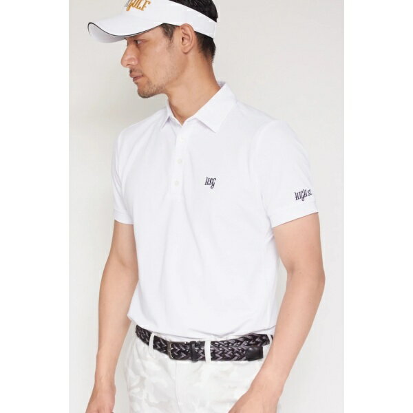 HIGH ST. GOLF∴HSGロゴ鹿の子ポロシャツ ＜AdE＞／ハイストリートゴルフ（HIGH ST.GOLF）
