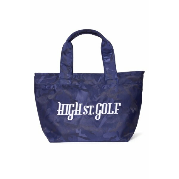 【UNISEX】HIGH ST. GOLF∴3Dロゴ刺繍 カモ柄カートバッグ／ハイストリートゴルフ（HIGH ST.GOLF）