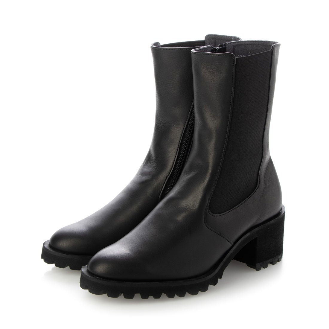 23秋冬6cm本革サイドゴアショートブーツ／クリー（Creer）