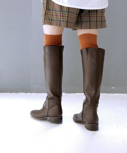 スクエアトゥロングブーツ／ソロット（SOROTTO）