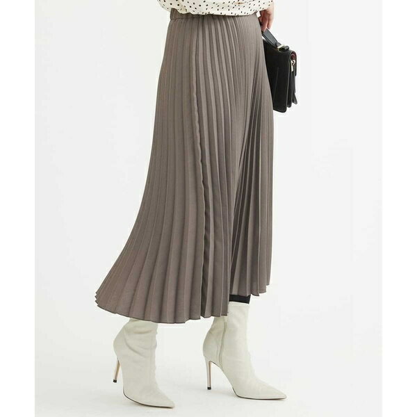【小さいサイズ】ウーリッシュプリーツスカート/洗える／MK ミッシェルクラン（MK MICHEL KLEIN ）
