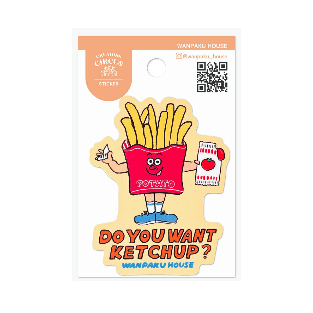 クリエイターズサーカス ステッカー ケチャップつける？／フロンティア（FRONTIER）