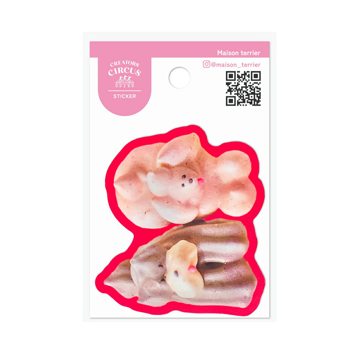 クリエイターズサーカス ステッカー meringue dogs／フロンティア（FRONTIER）