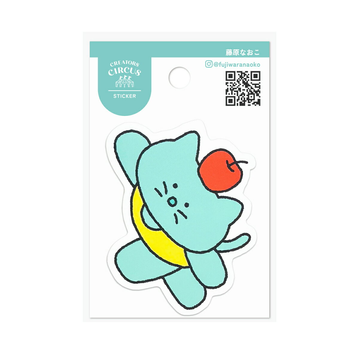 クリエイターズサーカス ステッカー バランスねこくん／フロンティア（FRONTIER）