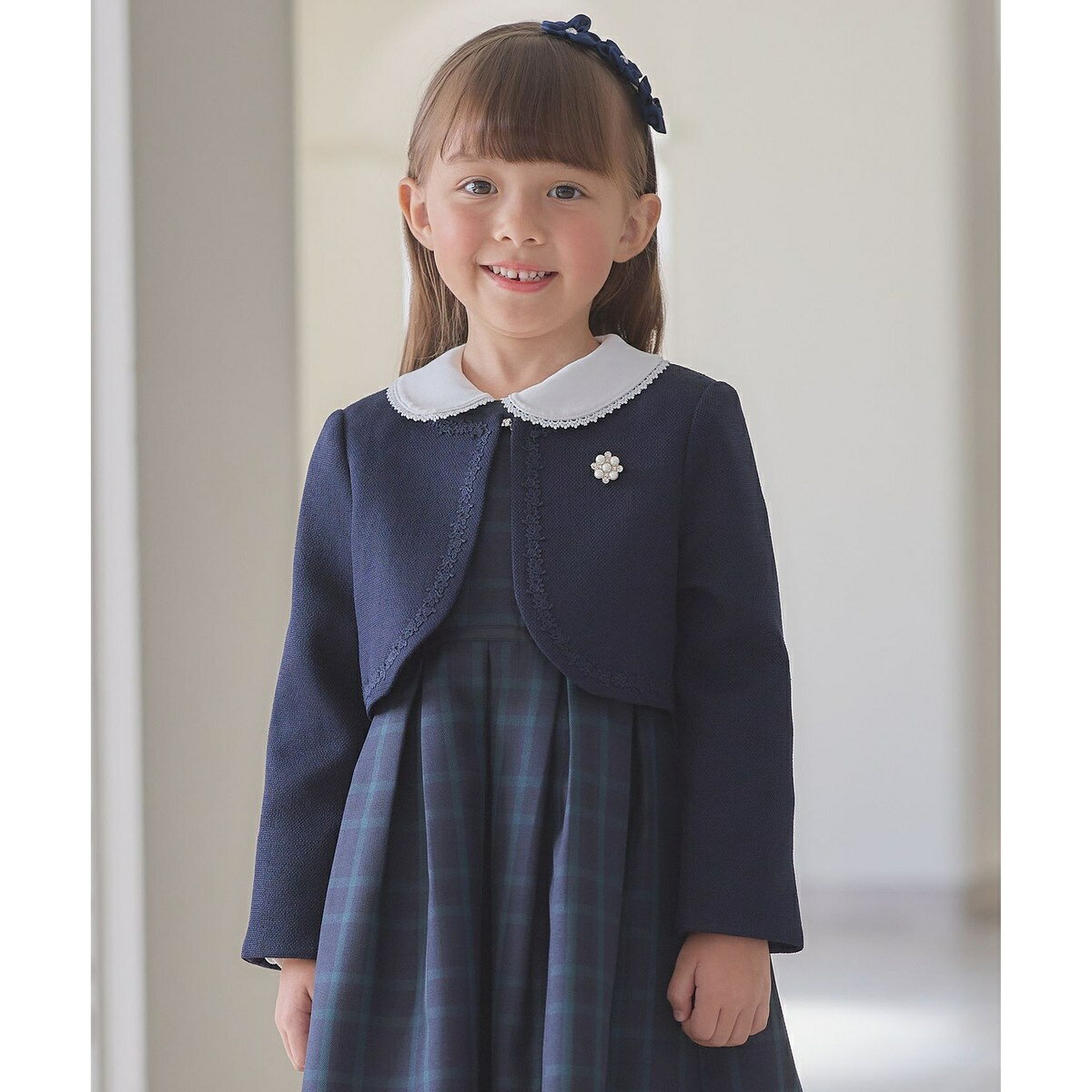 anyFAM アンサンブル ノーカラージャケット ノースリーブワンピース 女の子 50cd014-00850-02b.jpg