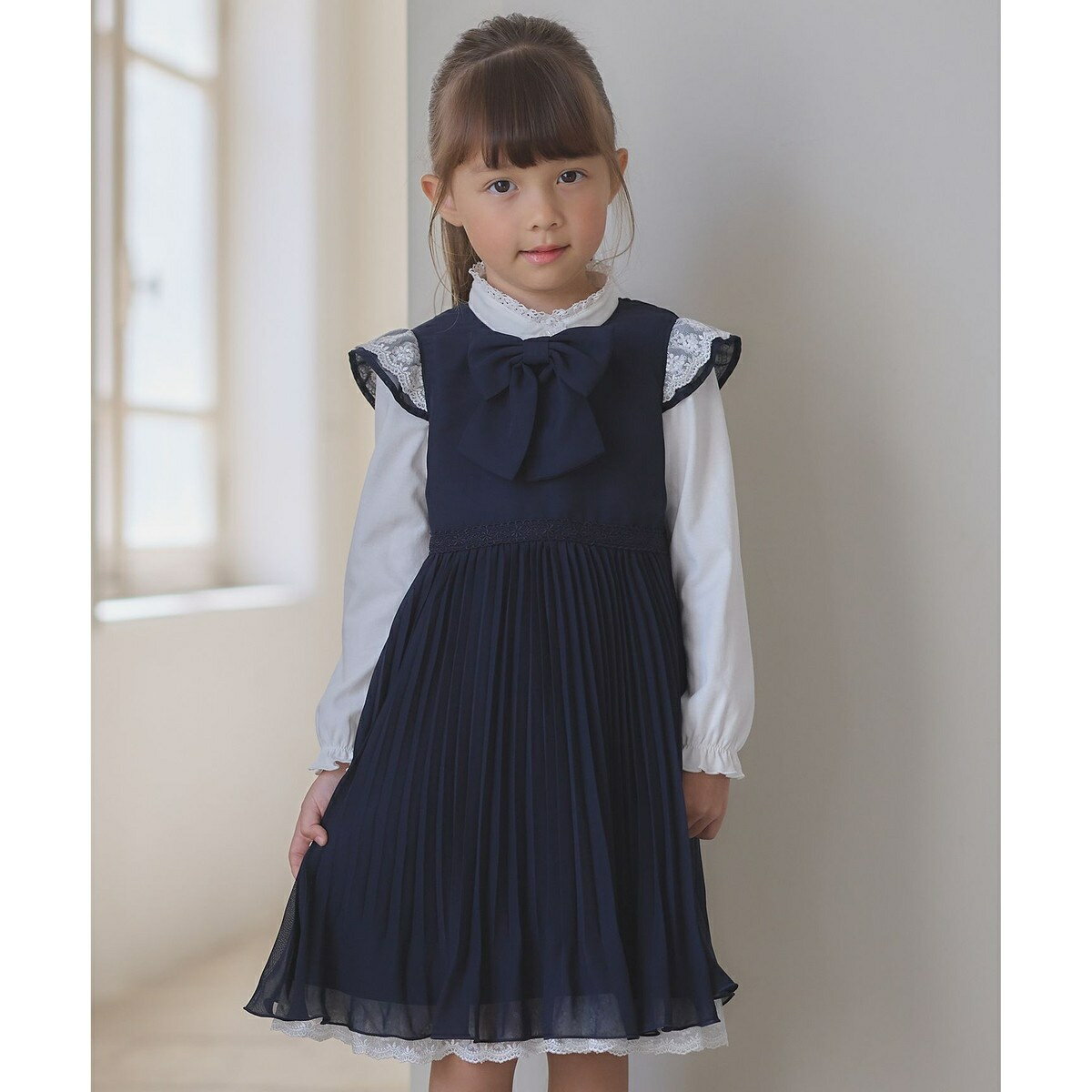 シフォン プリーツ ワンピース／エニィファム（any FAM）