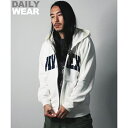 アヴィレックス パーカー メンズ 《DAILY／デイリー》ZIP UP SWEAT PARKA LOGO ／ ジップアップ スウェット／アヴィレックス（AVIREX）