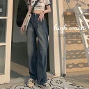 レトロ デニムワイドパンツ ハイウエスト/ミニミニストア(miniministore)(4)