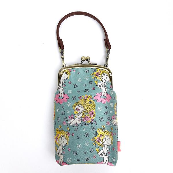 水森亜土 ジャガードメガネケース ハナ ミント スマホケース 亜土ちゃん／パーフェクト・ワールド・トーキョー（Perfect World Tokyo）(3)