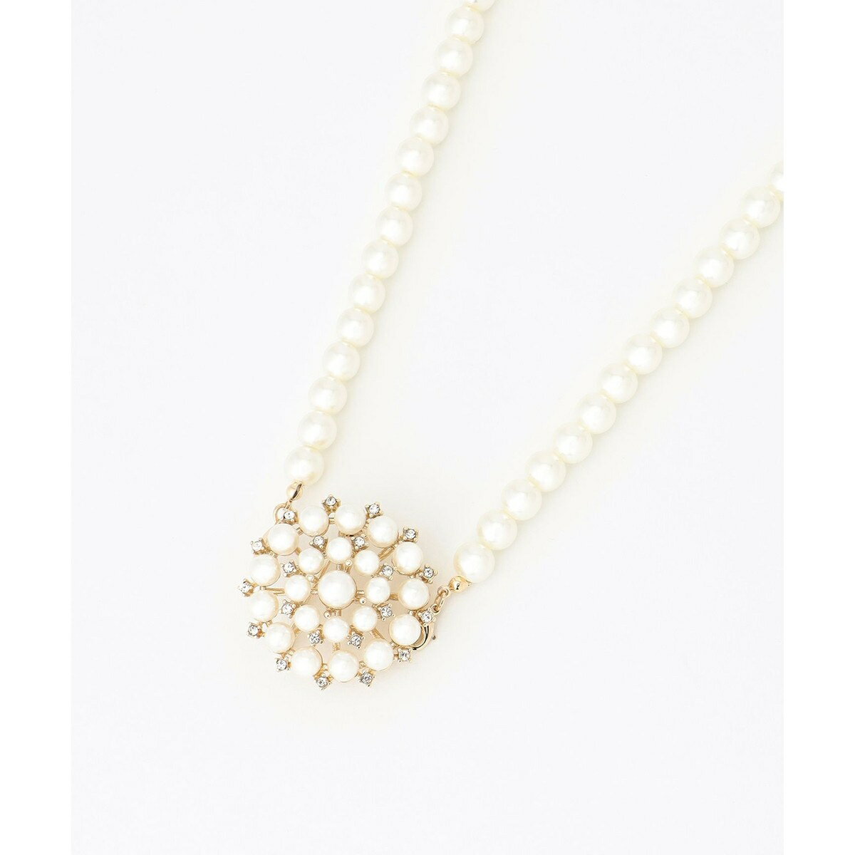 【2セット】【2WAY】パールブローチ付ネックレス／エニィ（any FAM）