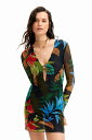 トロピカル チュール ミニワンピース/デシグアル(Desigual)(4)
