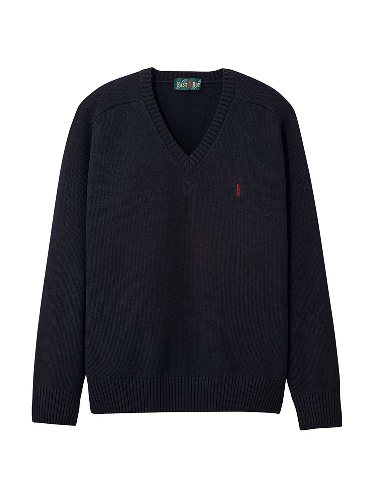Short Sleeves - Men's 綿プルオーバー〈7G〉【スクール】【学生】【通学】【学校】／イーストボーイ（EAST BOY）