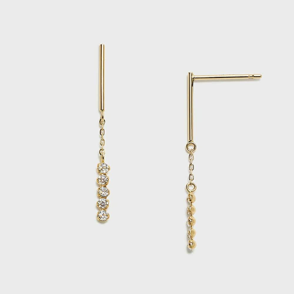 ノジェス ピアス K10ジルコニアピアス／ノジェス（NOJESS）