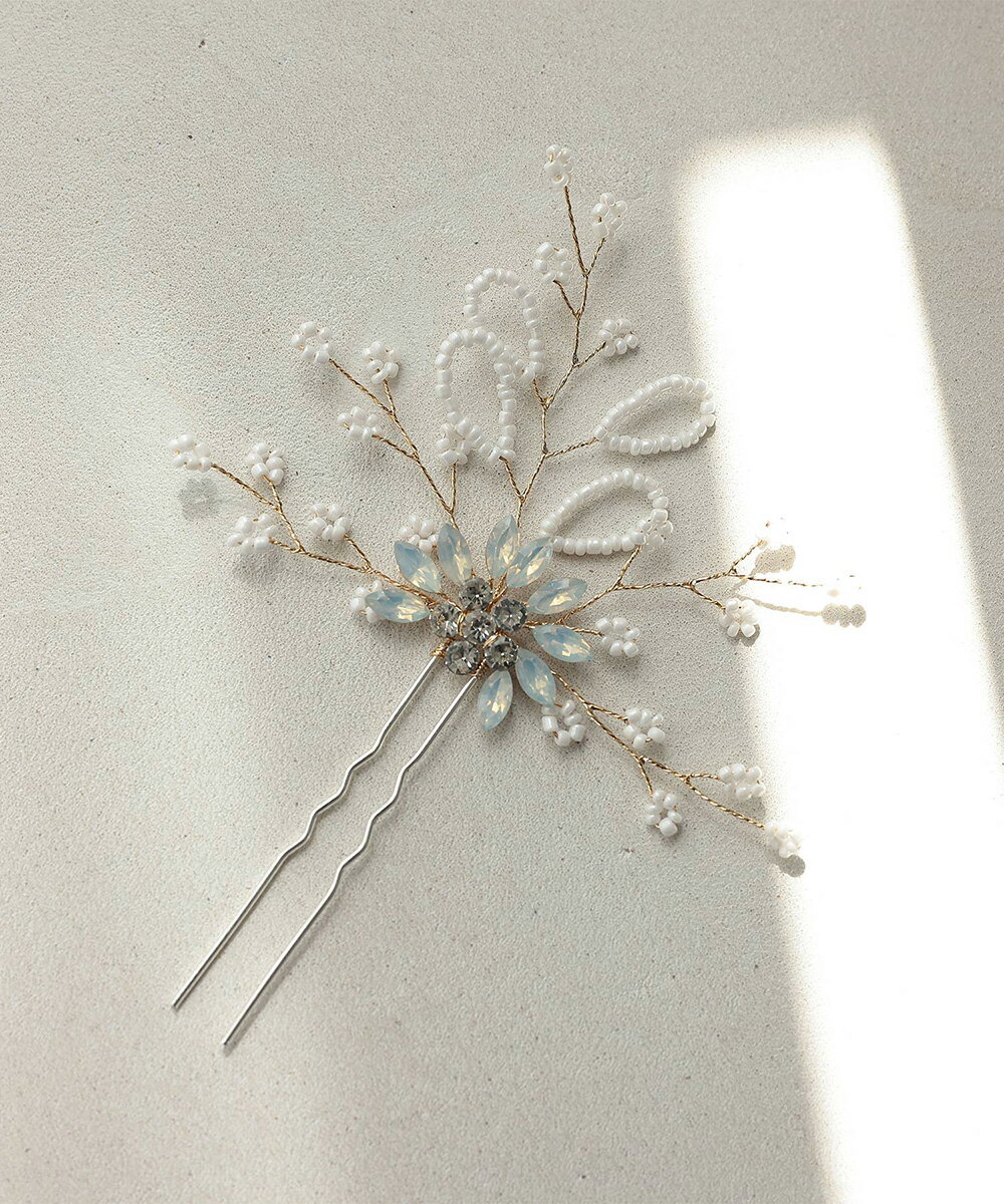 (お呼ばれ 二次会 謝恩会) フラワーヘアかんざし／プールヴー（PourVous）